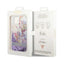 Guess Liquid Glitter Flower – dėklas iPhone 14 Plus (violetinis)