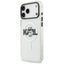Karl Lagerfeld IML Choupette Sketch Logo MagSafe – dėklas iPhone 17 Pro Max (skaidrus)