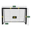 Umbro – metaliniai futbolo vartai su tinklu 180x120x60 cm