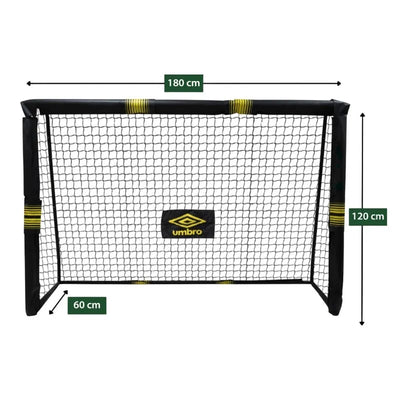 Umbro – metaliniai futbolo vartai su tinklu 180x120x60 cm