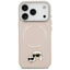 Karl Lagerfeld Karl & Choupette Pins MagSafe – dėklas iPhone 17 Pro (rožinis)