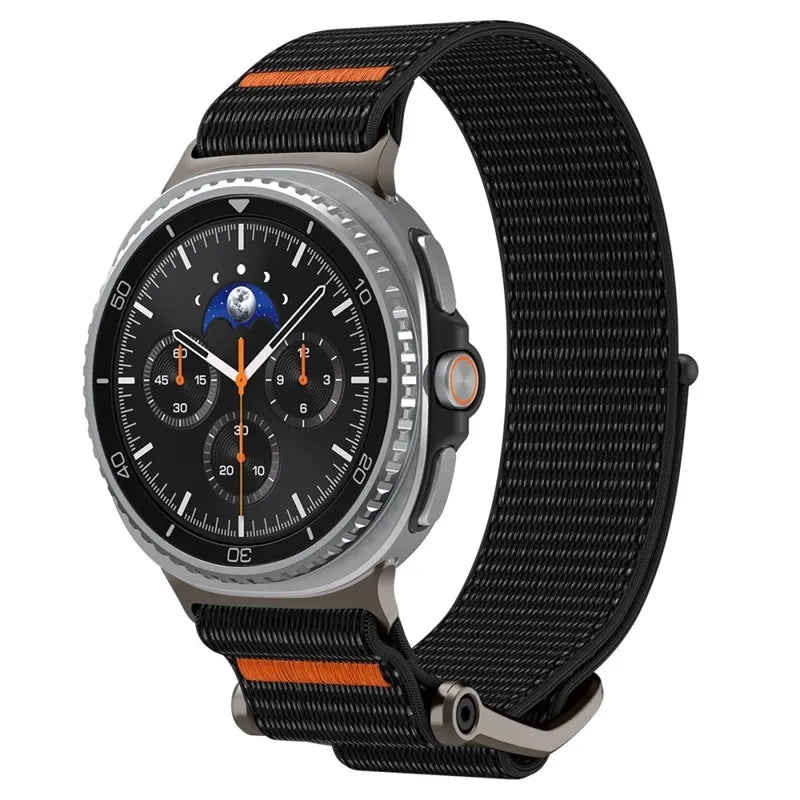Spigen DuraPro Flex – dirželis Samsung Galaxy Watch 8 / 8 Classic 40 / 44 / 46 mm (juodas)