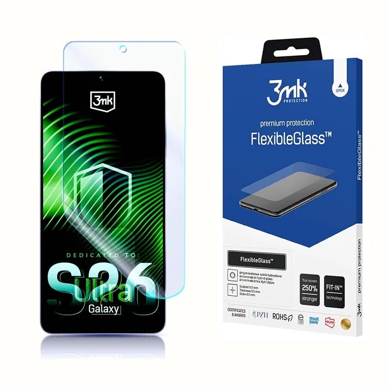 3mk FlexibleGlass – hibridinis stiklas, skirtas Samsung Galaxy S26 Ultra