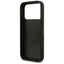 Guess Grained Ring MagSafe – Dėklas iPhone 17 Pro (juodas)