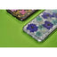 PURO Glam Hippie Chic dangtelis – dėklas „iPhone XR“ (tikrų žalių gėlių žiedlapių dizainas)