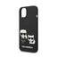 Karl Lagerfeld Liquid Silicone Karl & Choupette MagSafe – dėklas skirtas iPhone 14 Plus (juodas)