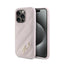 Karl Lagerfeld Diagonal Quilted Script – dėklas iPhone 15 Pro (rožinis)