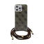 Guess Crossbody Cord 4G Print – dėklas iPhone 15 Pro telefonui (ruda)