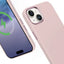 Crong Color Cover LUX Magnetic – „iPhone 15 Plus“ „MagSafe“ dėklas (rožinis)