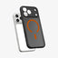 Spigen Ultra Hybrid Mag MagSafe – dėklas iPhone 17 Pro (Frost Black / Orange)