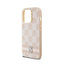 DKNY Leather Checkered Mono Pattern & Printed Stripes – iPhone 14 Pro dėklas (rožinis)