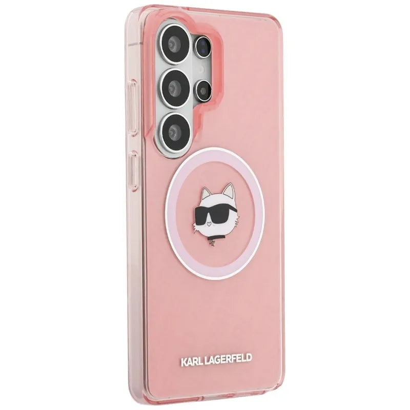 Karl Lagerfeld IML Repeated Choupette MagSafe – Samsung Galaxy S26 Ultra dėklas (rožinis)