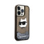 Karl Lagerfeld Liquid Glitter NFT Choupette Head – dėklas iPhone 14 Pro Max (juodas)