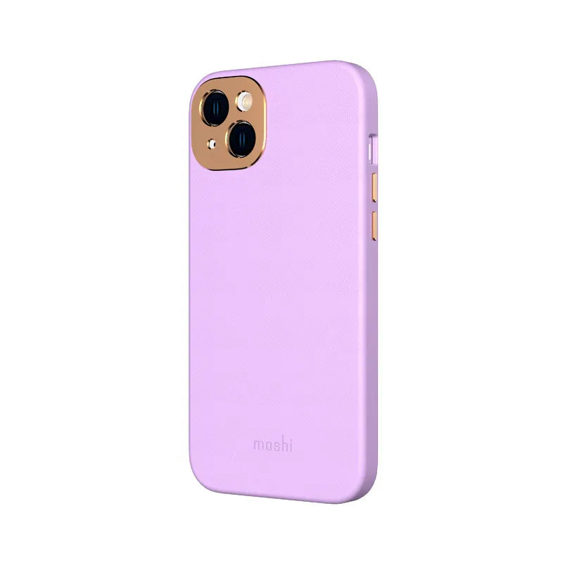Moshi Napa MagSafe – odinis dėklas skirtas iPhone 14 Max (levandų violetinė spalva)