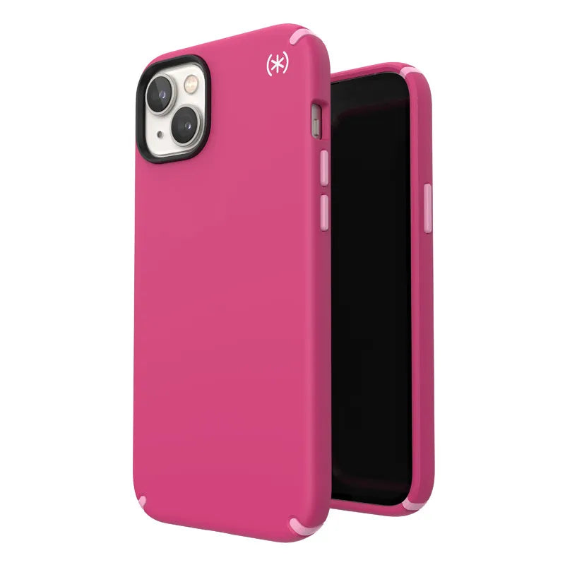 Speck Presidio2 Pro + MagSafe – dėklas, skirtas iPhone 15 Plus / 14 Plus su MICROBAN danga (Digitalpink / Blossompink / White)