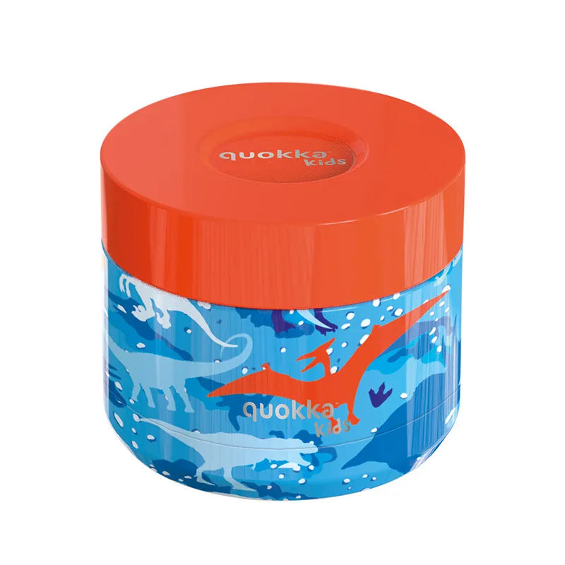 Quokka Whim Kids Food Jar – termoso tipo priešpiečių dėžutė vaikams, 369 ml (Dinosaur)