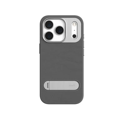 „Moshi Kameleon MagSafe“ – dėklas „iPhone 17 Pro“ su stovo funkcija (Midnight Gray)