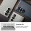 Spigen Optik Pro HD GLAS.TR EZ Fit kameros apsauga, 2 vnt. - Objektyvo apsauga Samsung Galaxy Z Fold 7 telefonui (2 vnt.) (Juoda)