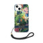 Guess Flower Cord – dėklas iPhone 14 (mėlynas)