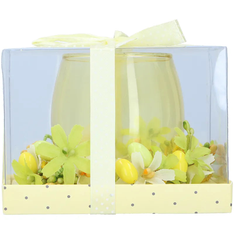 Arti Casa – Žvakė stiklinėje Velykoms, 11 cm (geltona)
