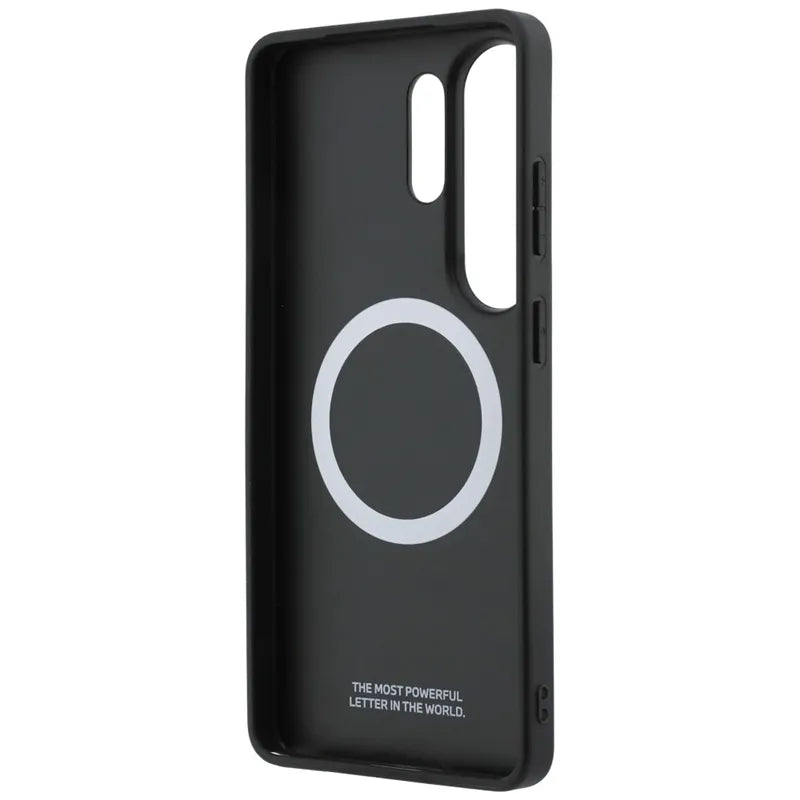 BMW M Perforated Stripe Logo MagSafe – Dėklas, skirtas Samsung Galaxy S26 Ultra (pilkas)