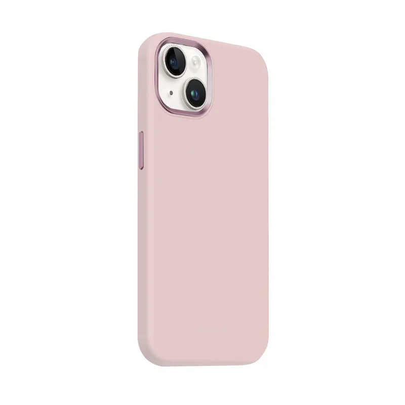 Crong Color Cover LUX Magnetic – „iPhone 15 Plus“ „MagSafe“ dėklas (rožinis)