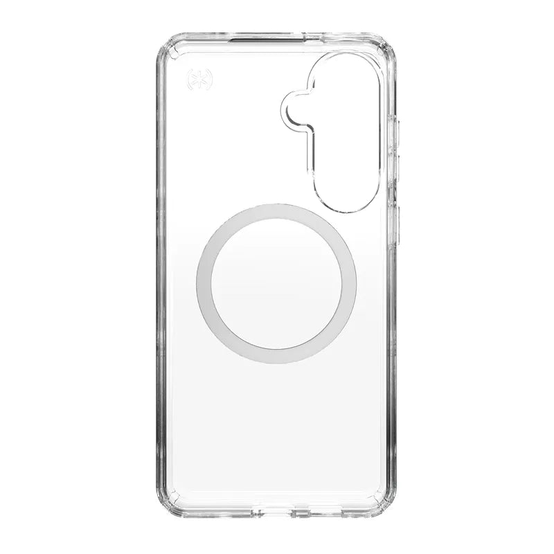 Speck Presidio Perfect-Clear Magnet – Samsung Galaxy S26+ MagSafe dėklas (Skaidrus/Skaidrus/Sidabrinis)