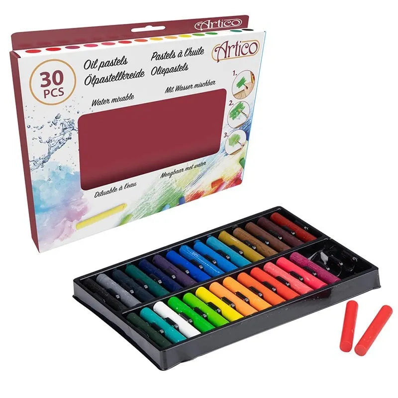 Artico – aliejinių pastelių rinkinys, 30 spalvų