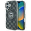 Karl Lagerfeld IML Monogram Karl & Choupette Head MagSafe – dėklas, skirtas iPhone 16 (juodas)