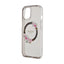 Guess IML Flowers Wreath MagSafe – dėklas iPhone 15 (juodas)