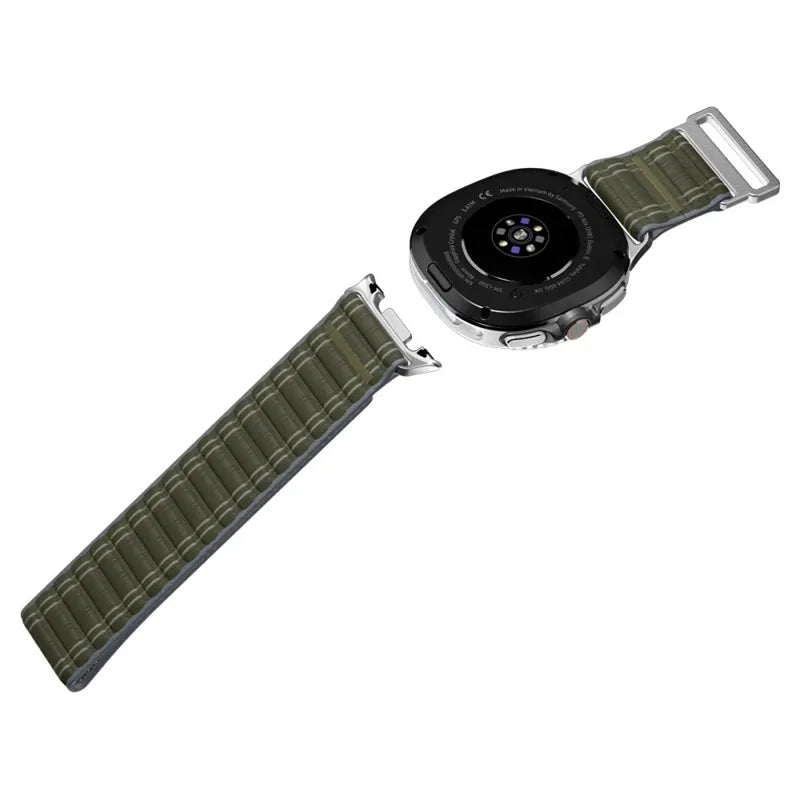 Spigen WBF0 apyrankė – dirželis Samsung Galaxy Watch 8 / 8 Classic 40 / 44 / 46 mm (žalia)