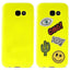 PURO Patch Mania dėklas Samsung Galaxy A3 (2017) su 5 lipdukais (geltonas)