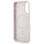 Karl Lagerfeld Silicone Double Heads Print MagSafe – Dėklas iPhone 16 (rožinis)