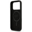 Guess Silicone Triangle Logo MagSafe - Dėklas iPhone 17 Pro (juodas)
