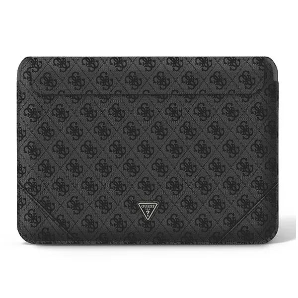 Guess 4G Uptown Triangle Logo Sleeve – nešiojamojo kompiuterio dėklas 13" / 14" (juodas)