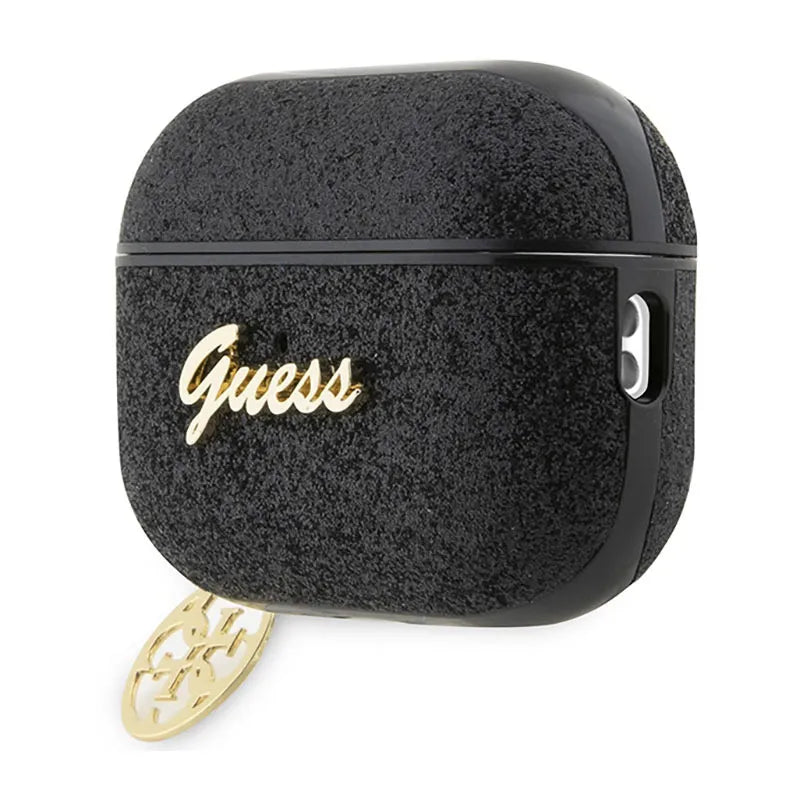 Guess 4G Glitter Flake - Dėklas Apple AirPods Pro 2 (juodas)