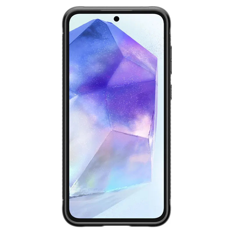 Spigen Rugged Armor – dėklas, skirtas Samsung Galaxy A55 5G (matinė juoda)