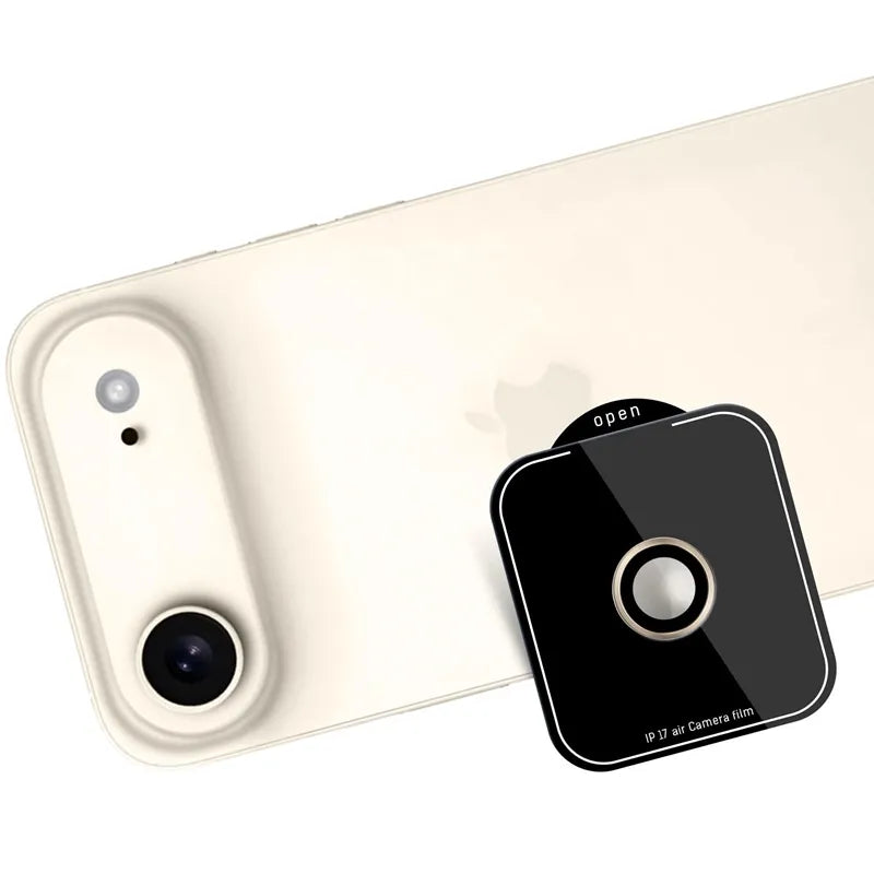 3mk Lens Protection Pro – kameros objektyvo stiklas, skirtas iPhone Air (titano aukso spalvos)
