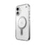 Speck Presidio Perfect-Clear ClickLock & MagSafe – dėklas iPhone 16 (skaidrus / chromo apdaila / Serene Silver)
