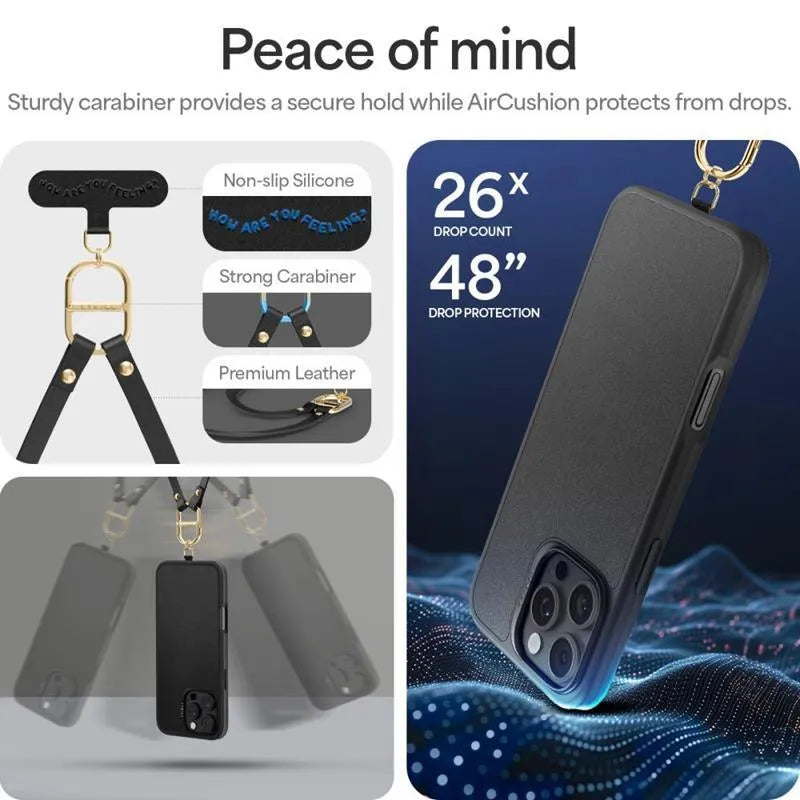 Spigen Cyrill Kajuk Classic Charm Mag MagSafe – Dėklas, skirtas iPhone 16 Pro Max (Juodas)