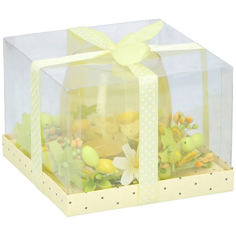 Arti Casa – Žvakė stiklinėje Velykoms, 11 cm (geltona)