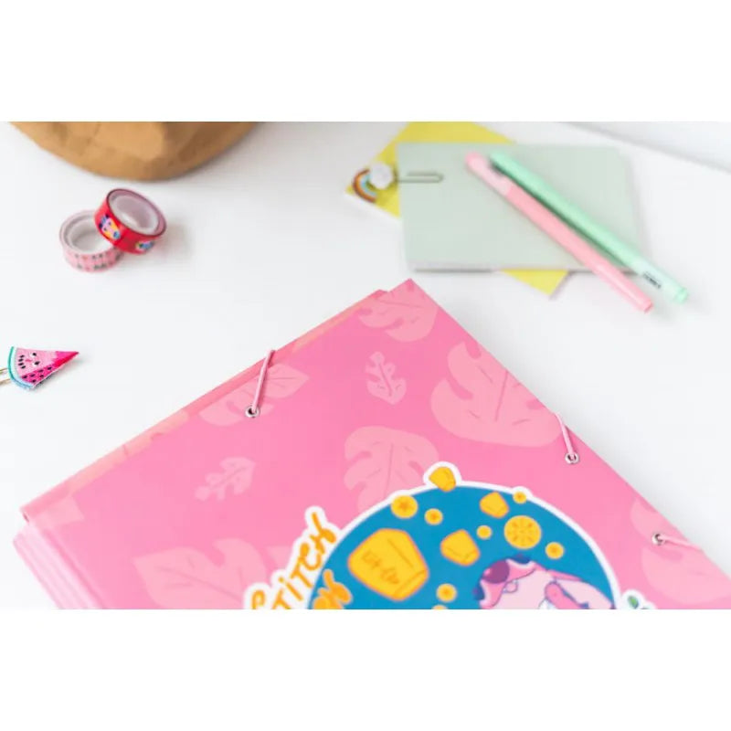 Disney Stitch – aplankas / segtuvas su elastine juosta A4 (24 x 34 cm)