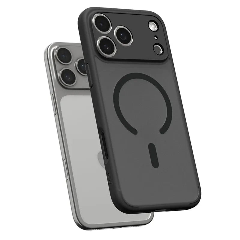 Spigen Ultra Hybrid Mag MagSafe – Dėklas skirtas iPhone 17 Pro Max (Frost Black)