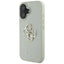 Guess Grained Big 4G Logo Small Classic Logo - dėklas iPhone 16 (žalias)