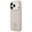 Guess Grained Strass Logo MagSafe – dėklas iPhone 17 Pro (rožinis)