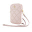 Guess Zip Quilted 4G – telefono krepšys (rožinis)