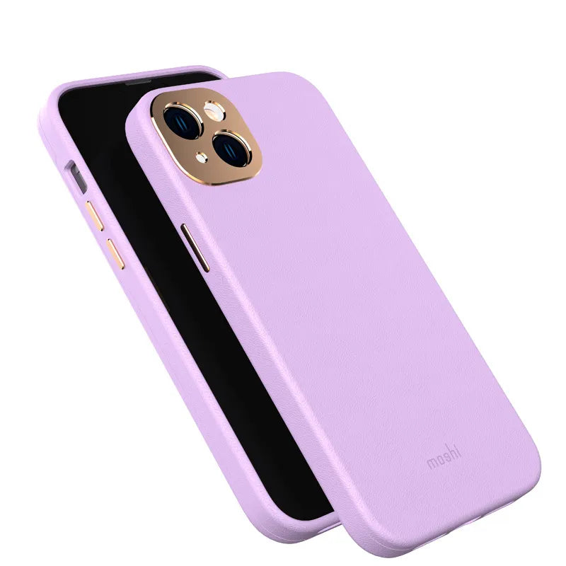 Moshi Napa MagSafe – odinis dėklas skirtas iPhone 14 Max (levandų violetinė spalva)