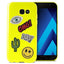 PURO Patch Mania dėklas Samsung Galaxy A3 (2017) su 5 lipdukais (geltonas)