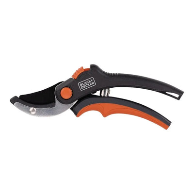 Black&Decker – sodo žirklės gėlėms / gyvatvorėms su grūdinto plieno geležte