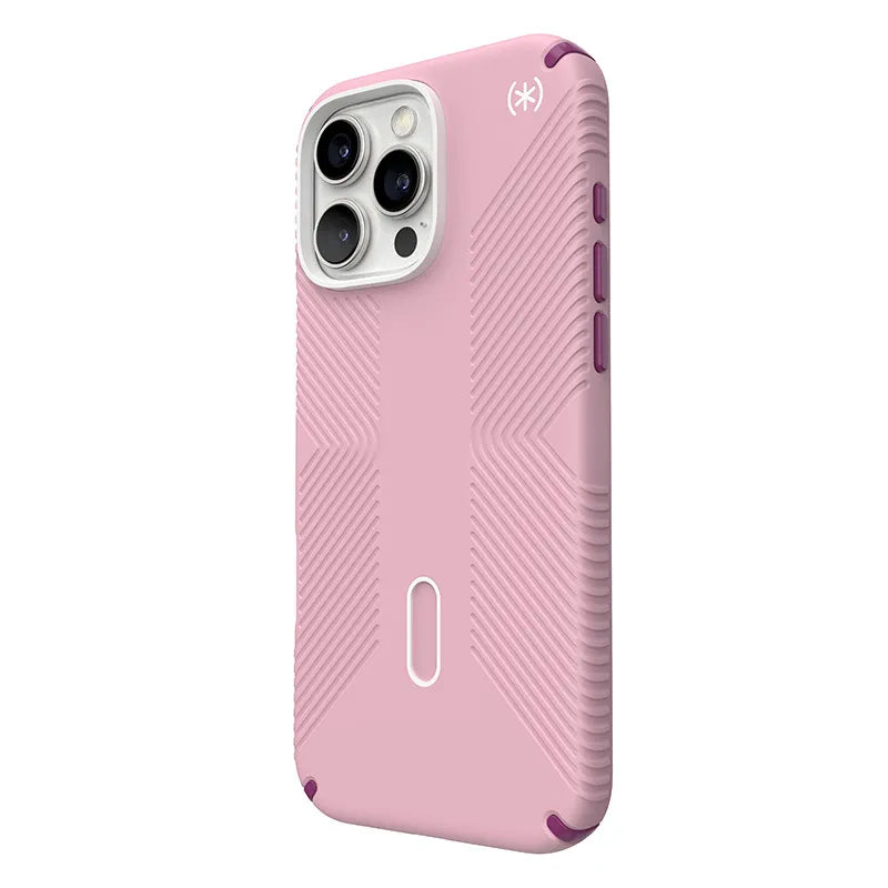 Speck Presidio2 Grip ClickLock & MagSafe – dėklas iPhone 16 Pro Max (Wednesday Pink / Boysenberry Purple / White)